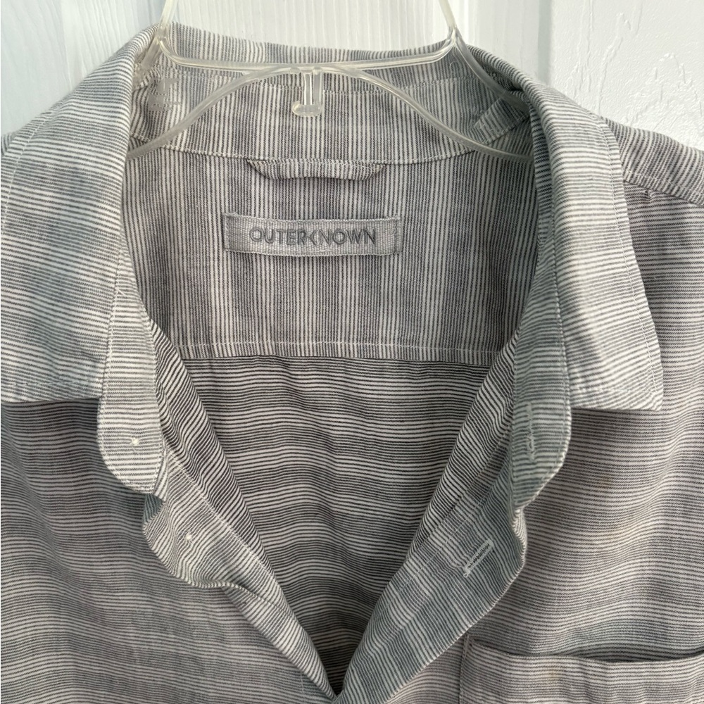 Outerknown Organic Cotton Button Down Pocket Shir… - image 2